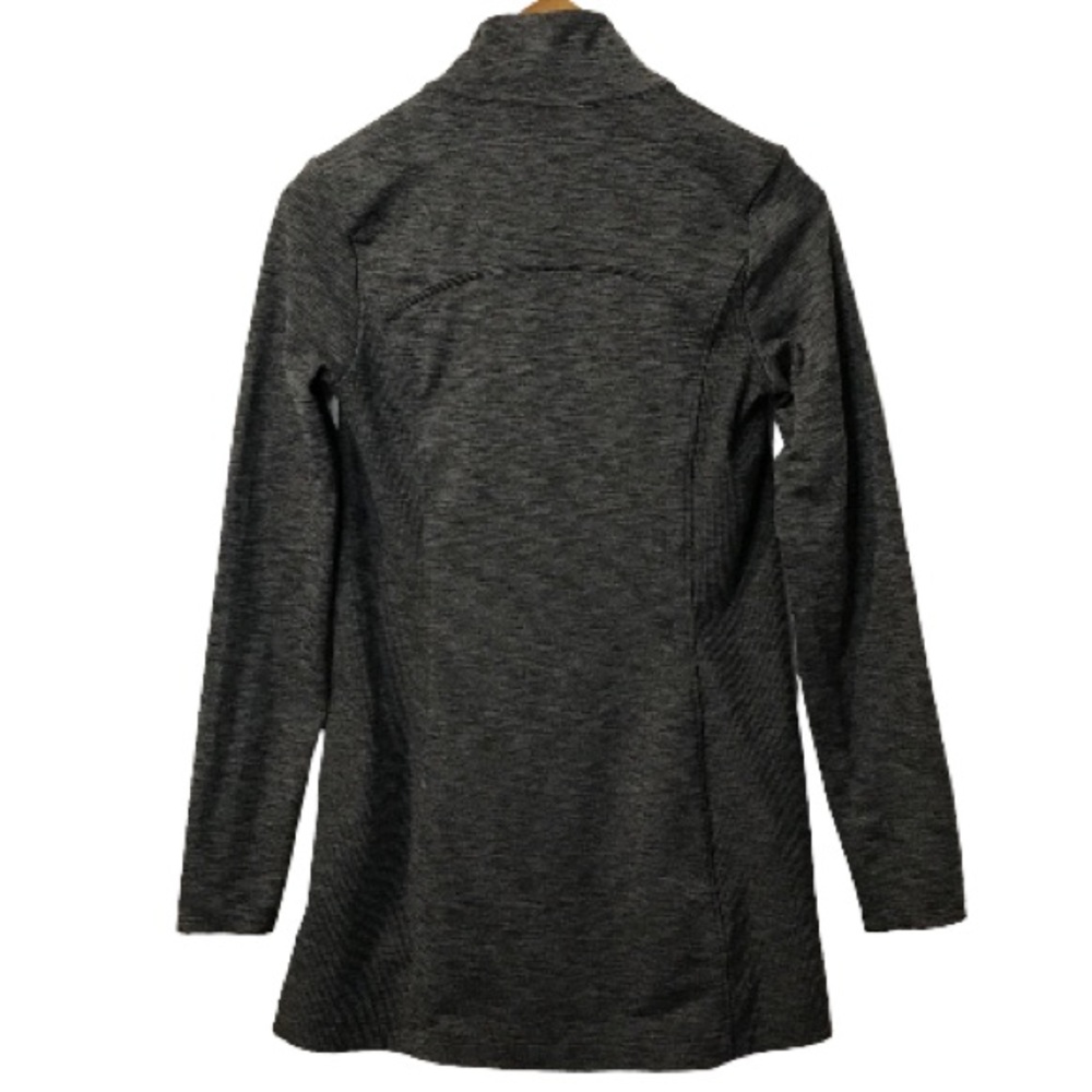 Athleta Grey Performance Crossover Front Zip Up A… - image 2
